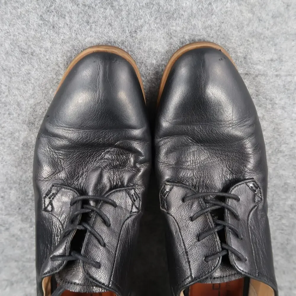 Aldo Shoes Mens 10.5 Oxford Derby Dress Black Leather Formal Classic Lace Up